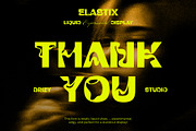 Elastix - Liquid Experimental Font, a Sans Serif Font by Drizy (Thumbnail 10 of 10)