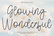 Glowing Wonderful, a Handwritten Font by FreshTypeINK (Thumbnail 1 of 8)