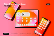 Tablet & Phone Screen Mockup Set, an iPad Mockup by Mego-studio (Thumbnail 1 of 7)