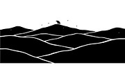 Abstract Landscape Silhouette, an Object Graphic by Designer_Momina (Thumbnail 14 of 20)