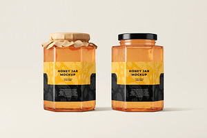 Honey Jar Mockup, a Product Mockup by zpackcreative