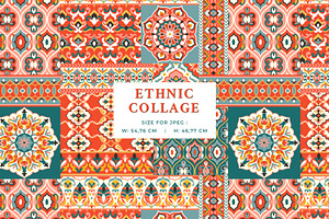 Quilt Ethnic Seamless Pattern