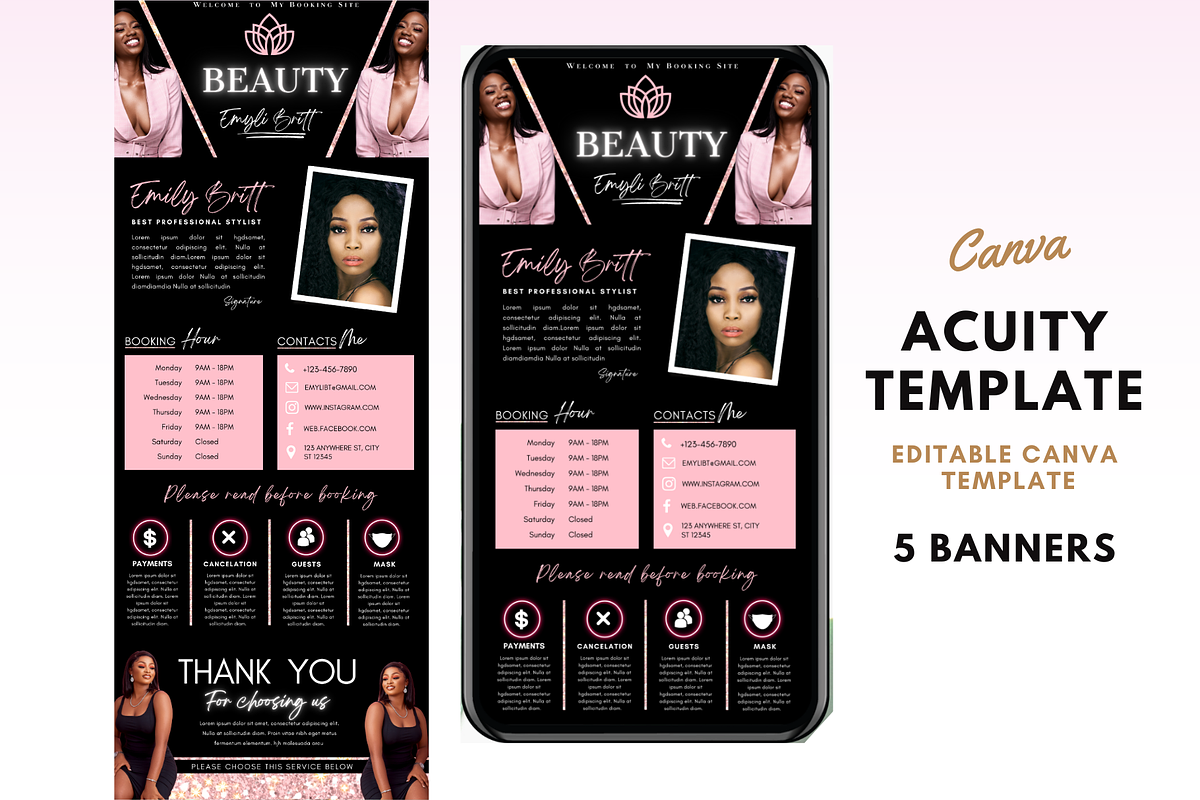 Acuity Scheduling Template, a Templates & Theme by TimCanvaTemplate (Photo 1 of 5)