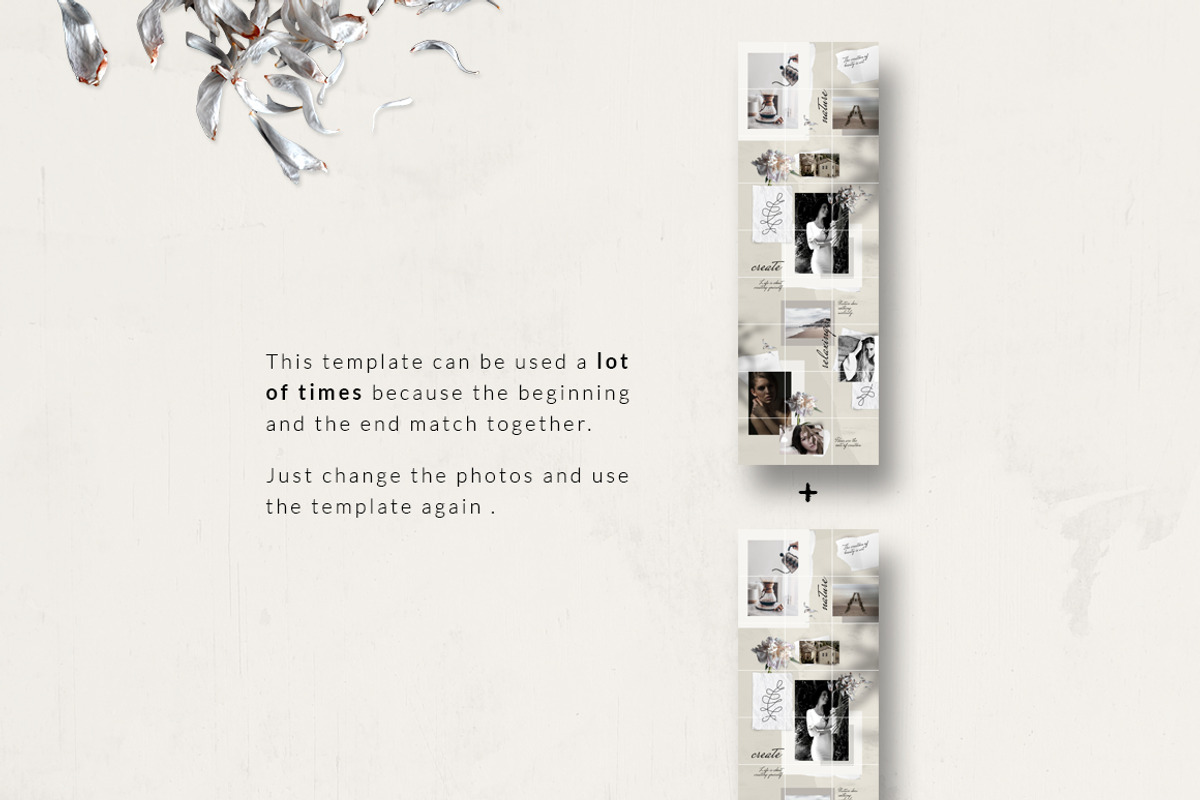 Instagram PUZZLE template - Neutral, a Social Media Template by CreativeFolks (Photo 6 of 6)