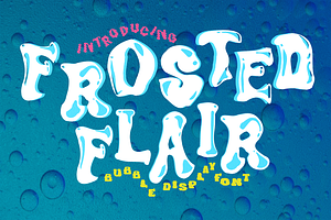 Frosted Flair - Bubble Display Font, a Font by PutraCetol Studio