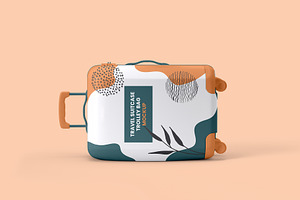 Travel Suitcase Trolley Bag Mockups