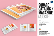 Square Catalog / Magazine Mockup, a Books & Magazine Mockup by Illusiongraphic (Thumbnail 1 of 22)