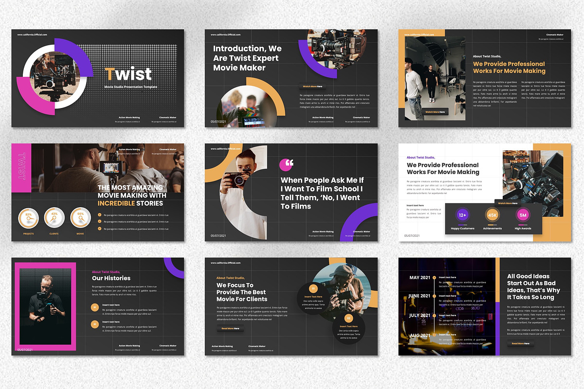 Twist - Movie Studio Keynote, a Presentation Template by Dhabee (Photo 5 of 7)