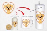 Clipart Heart Dog, a Graphic by Artnoy (Thumbnail 4 of 5)