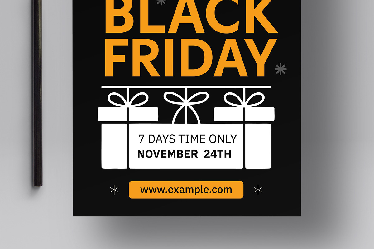 Black Friday Sale Flyer Template, a Flyer Template by MightyDesign (Photo 5 of 8)