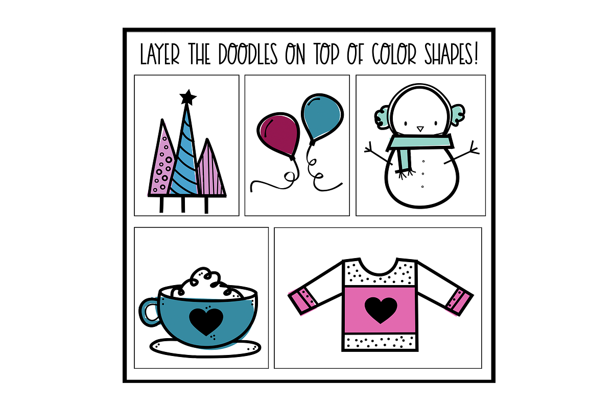 Winter Wishes - A Doodles Font preview 6