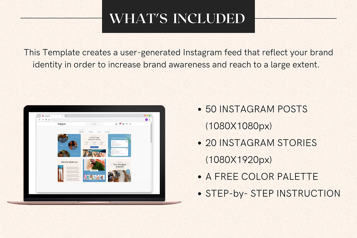 30% OFF Baby Blue Instagram Template, a Social Media Template by DesignbySamVN (Photo 4 of 10)