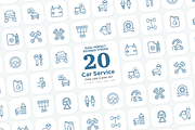 Car Service 20 Pixel Perfect Icons, an Outline Icon by Alex Blogoodf (Thumbnail 1 of 11)