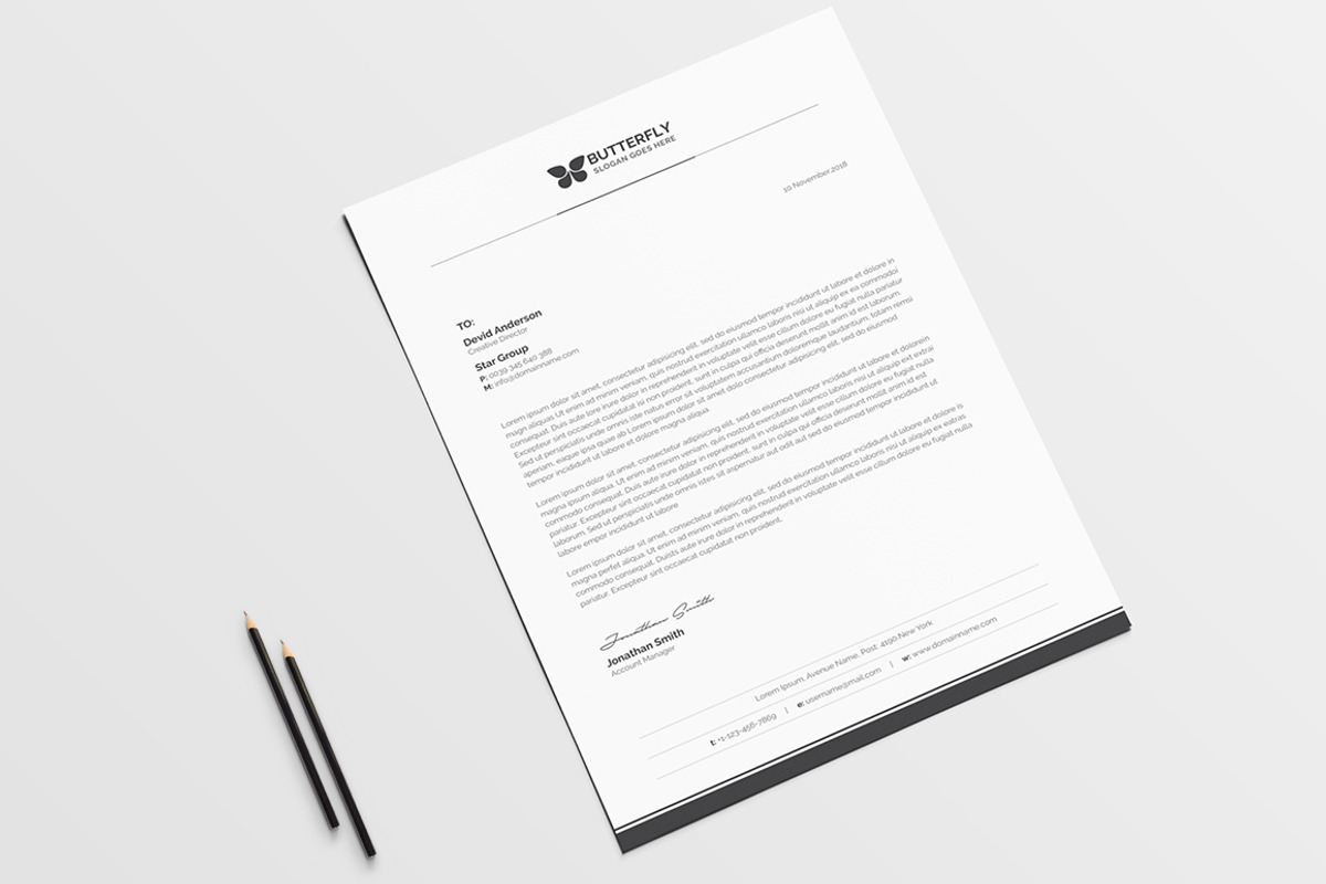 Letterhead, a Stationery Template by deviserpark (Photo 3 of 3)