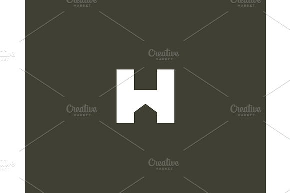 A Letter H Vector Logotype.