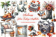 Vintage Aesthetic Autumn Clipart, an Illustration by Daily.Designs (Thumbnail 1 of 5)