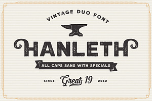 Hanleth Vintage Font Duo