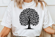 Black Line Art  Autumn Tree SVG, a Graphic by Rose Art (Thumbnail 5 of 5)