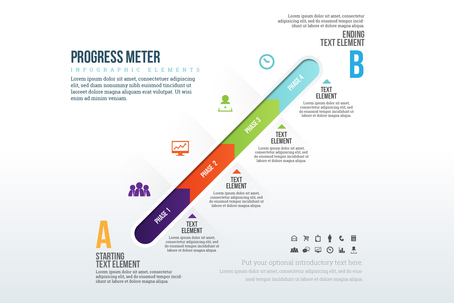 Progress Meter Infographic, a Templates & Theme by h.utomo