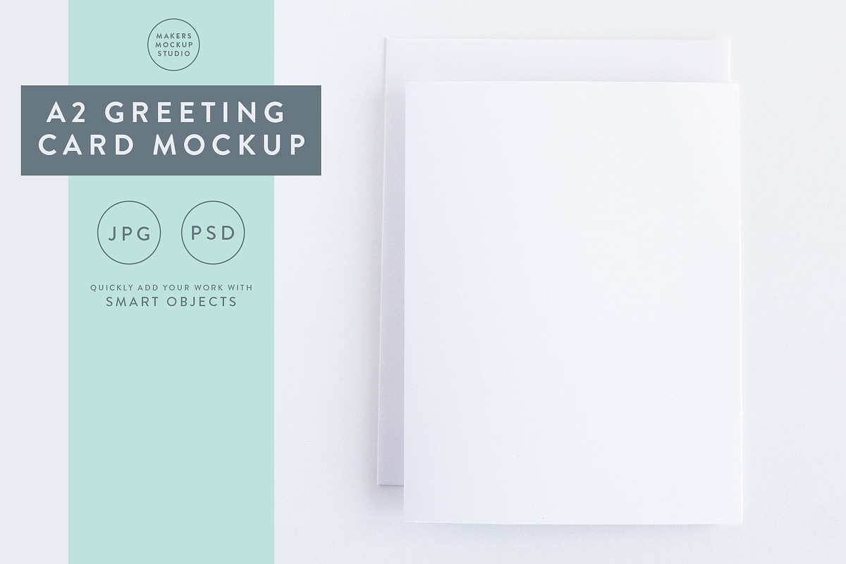 Portrait Greeting Card Mockup, a Product Mockup by Makers Mockup Studio (Photo 1 of 5)
