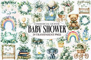 Baby Shower Clipart Bundle, an Illustration by Designworld (Thumbnail 1 of 5)