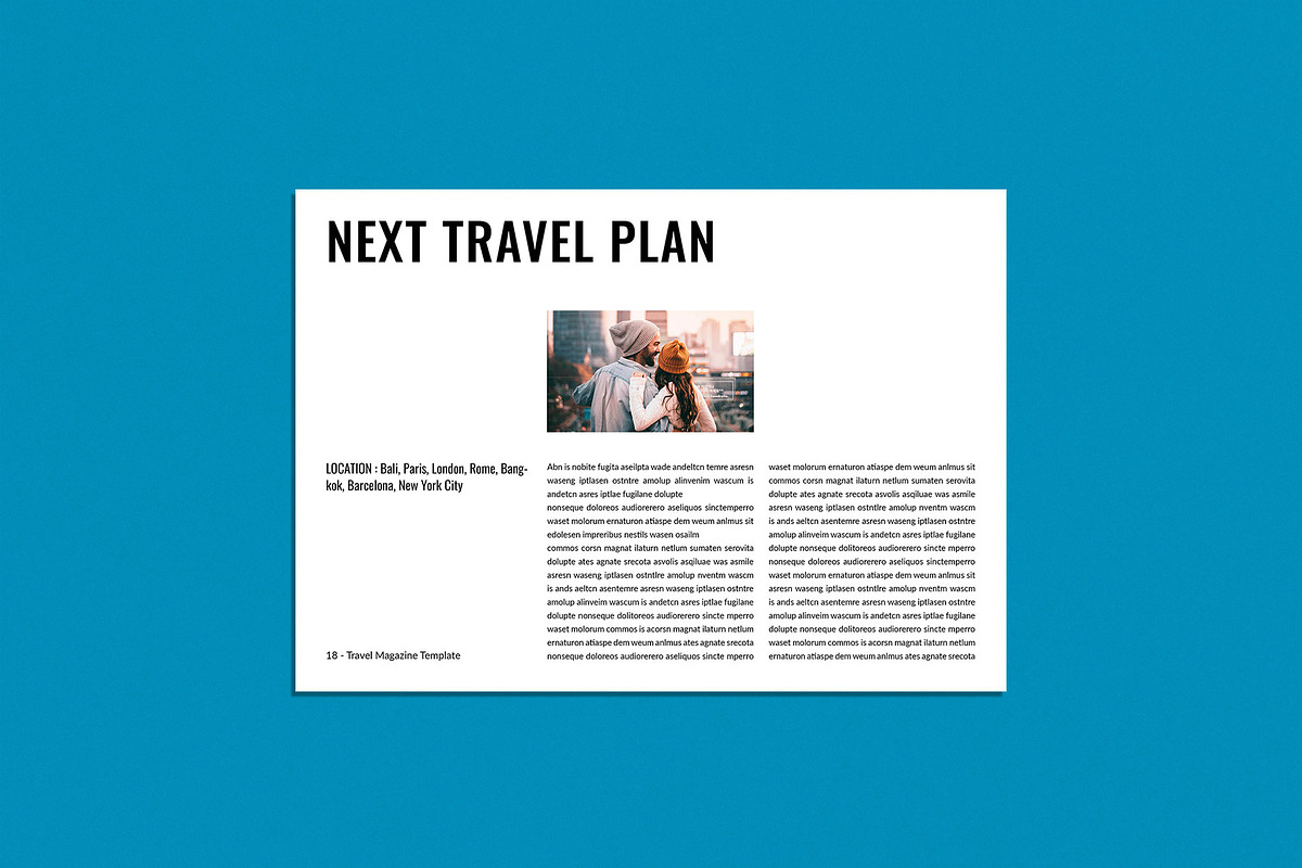 Travel Magazine Template, a Magazine Template by ElvinPrint (Photo 4 of 7)