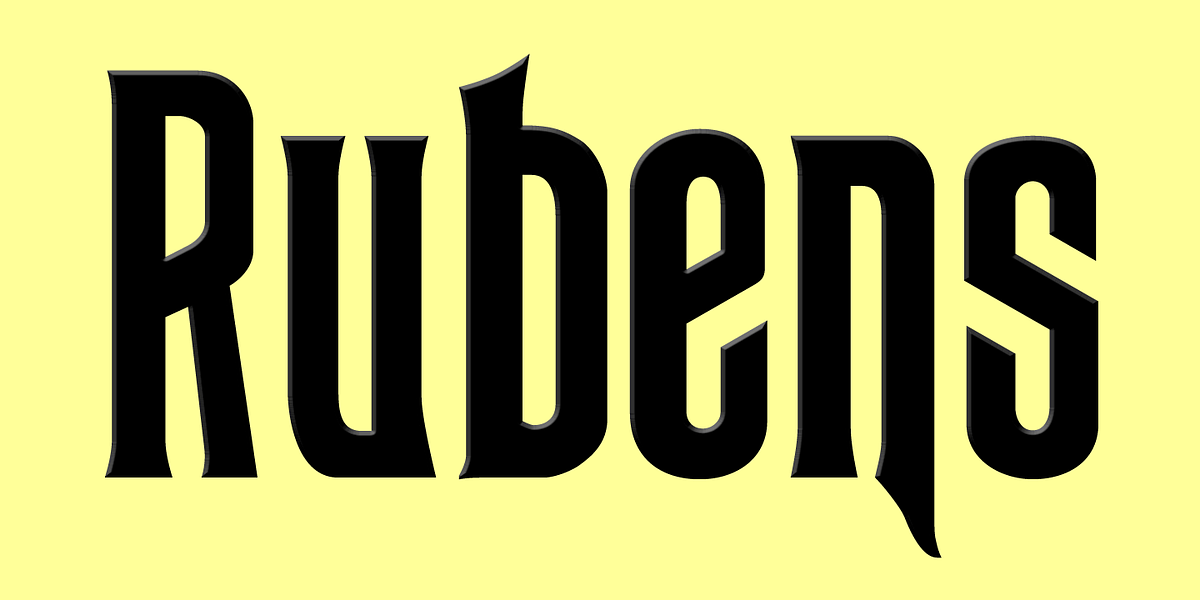 Rubens, a Serif Font by Wooden Type Fonts