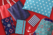 Seamless Nautical Pattern, a Pattern Graphic by The Odd Seed (Thumbnail 2 of 9)