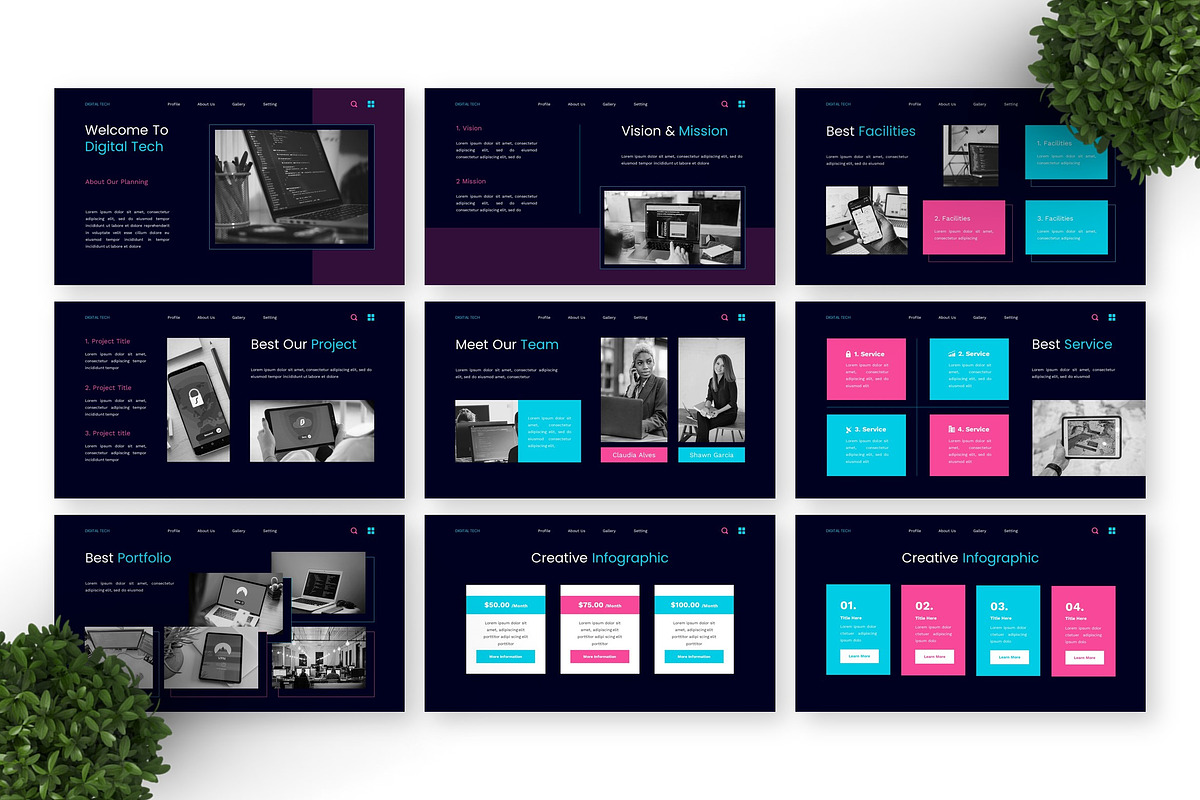 Digital Tech - Technology PPT preview 2