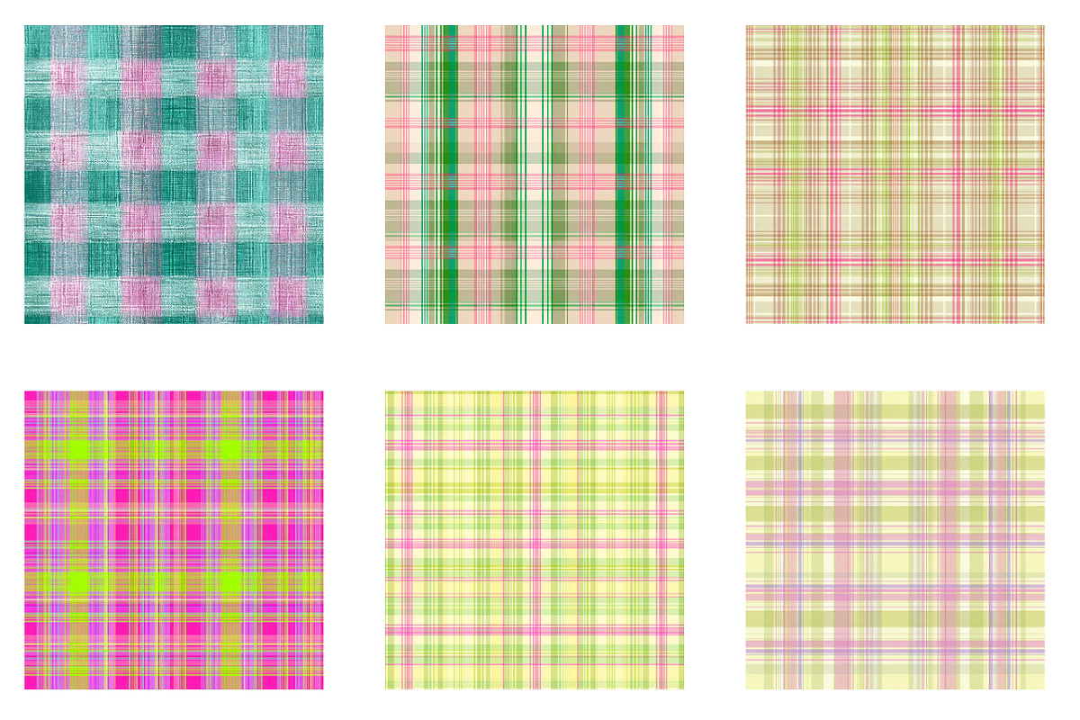 Gingham Plaid Digital Paper, an Illustration by Designworld (Photo 2 of 6)