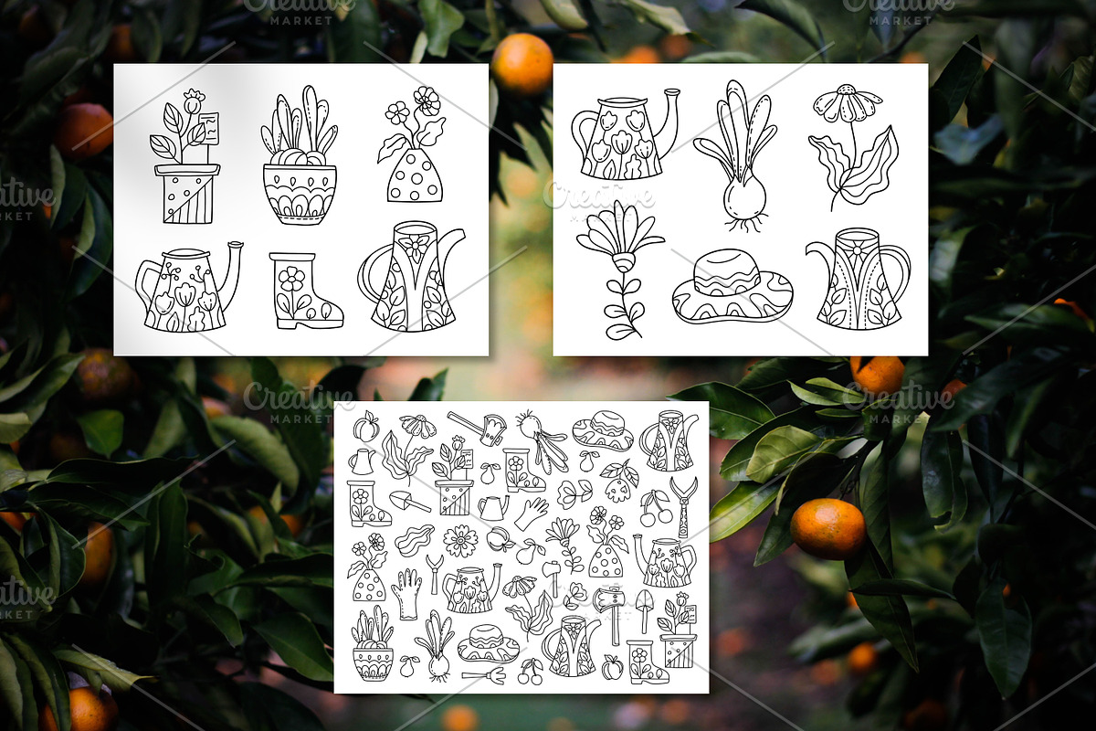 Gardening | Coloring Book, an Education Illustration by ChristinaDesigns (Photo 4 of 6)