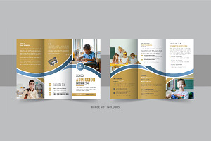Kid school trifold Brochure design, a Brochure Template by Pavel_design