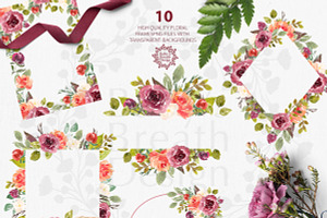 Watercolor Wine design/arrangaments
