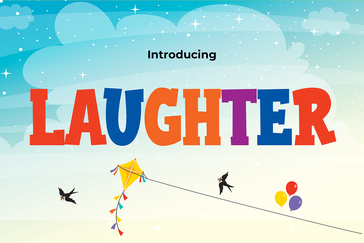 LAUGHTER, a Serif Font by Pinisi ART (Photo 1 of 10)