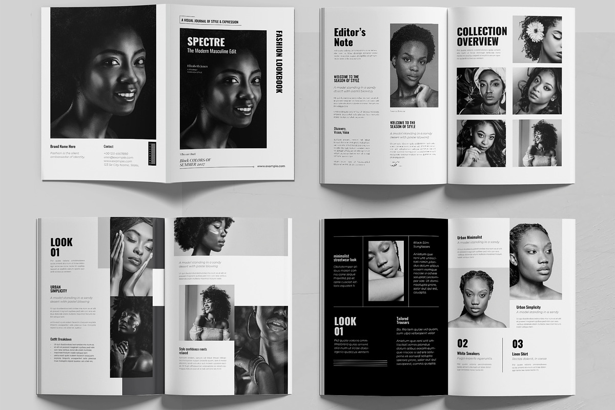 Fashion Lookbook Template, a Brochure Template by MightyDesign (Photo 2 of 8)
