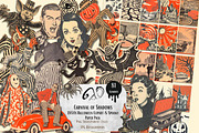Carnival of Shadows: A Spooky 1950s, a Person Illustration by NiiiNArt (Thumbnail 1 of 6)