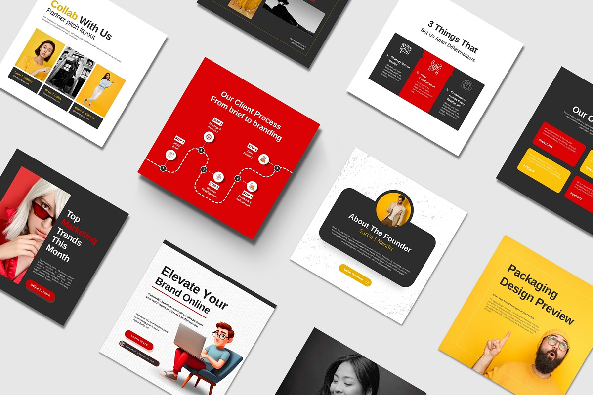 Creative Agency Instagram Post Pack preview 6