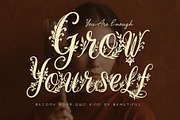 WynsteraQalis Decorative Floral font, a Script Font by HypeWorksCo (Thumbnail 18 of 24)