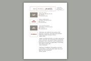 Bold Red Modern Resume Template, a Resume Template by Scribbled Napkin Design (Thumbnail 4 of 4)