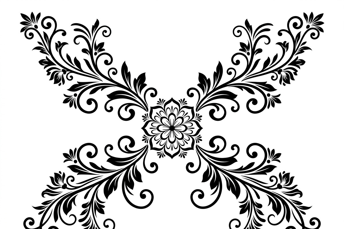 50 Elegant Floral Ornament Bundle, a Decorative Illustration by Amazin_art (Photo 35 of 42)