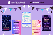 5 Animated Surprise Birthday, a Templates & Theme by TemplateCastleStore (Thumbnail 5 of 9)