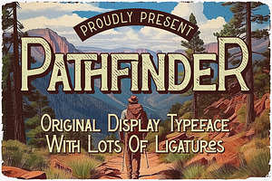 Pathfinder - Retro Ligature Font