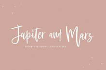 Jupiter and Mars Script Font