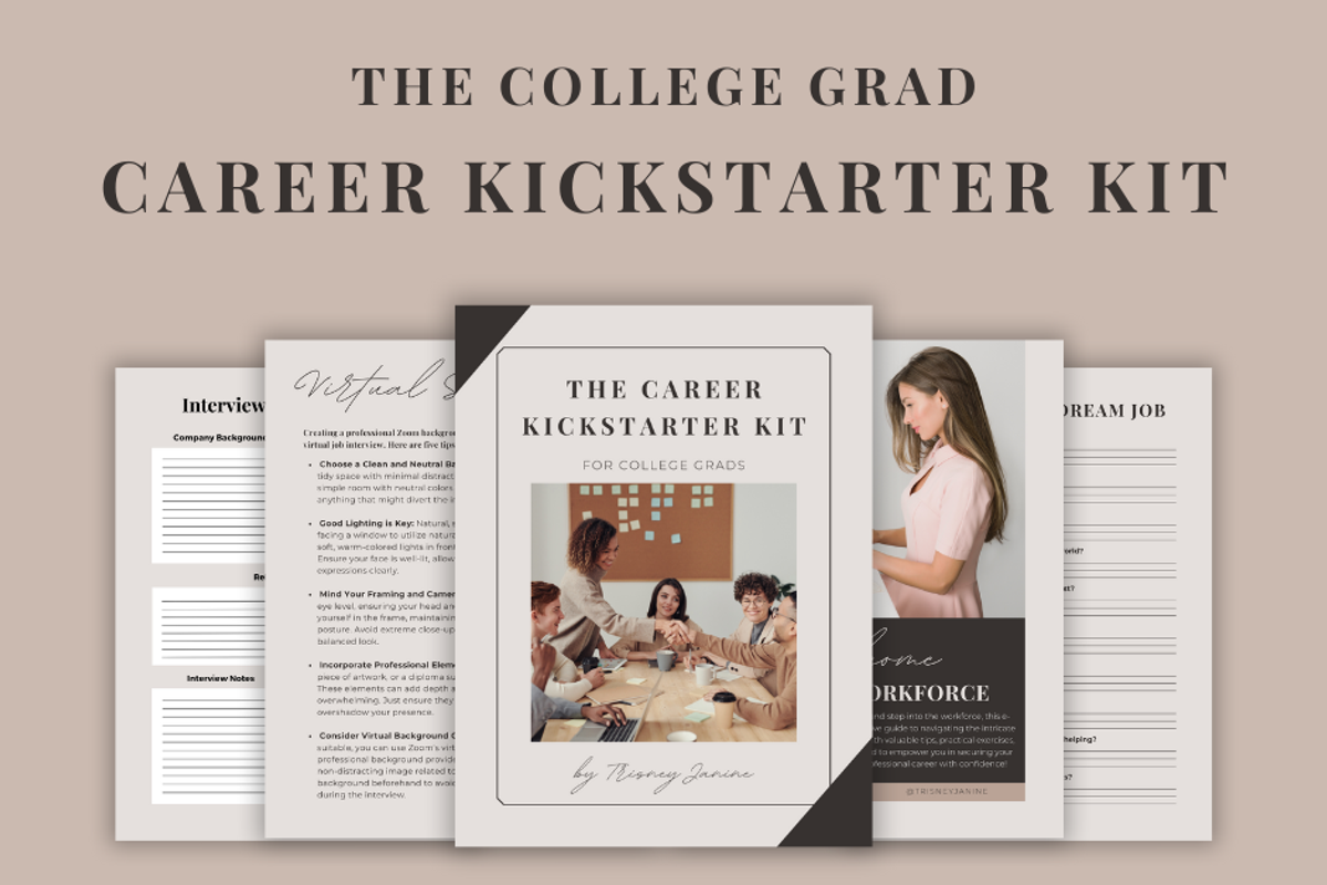 The Career Kickstarter Kit, a Templates & Theme by Trisney Janine