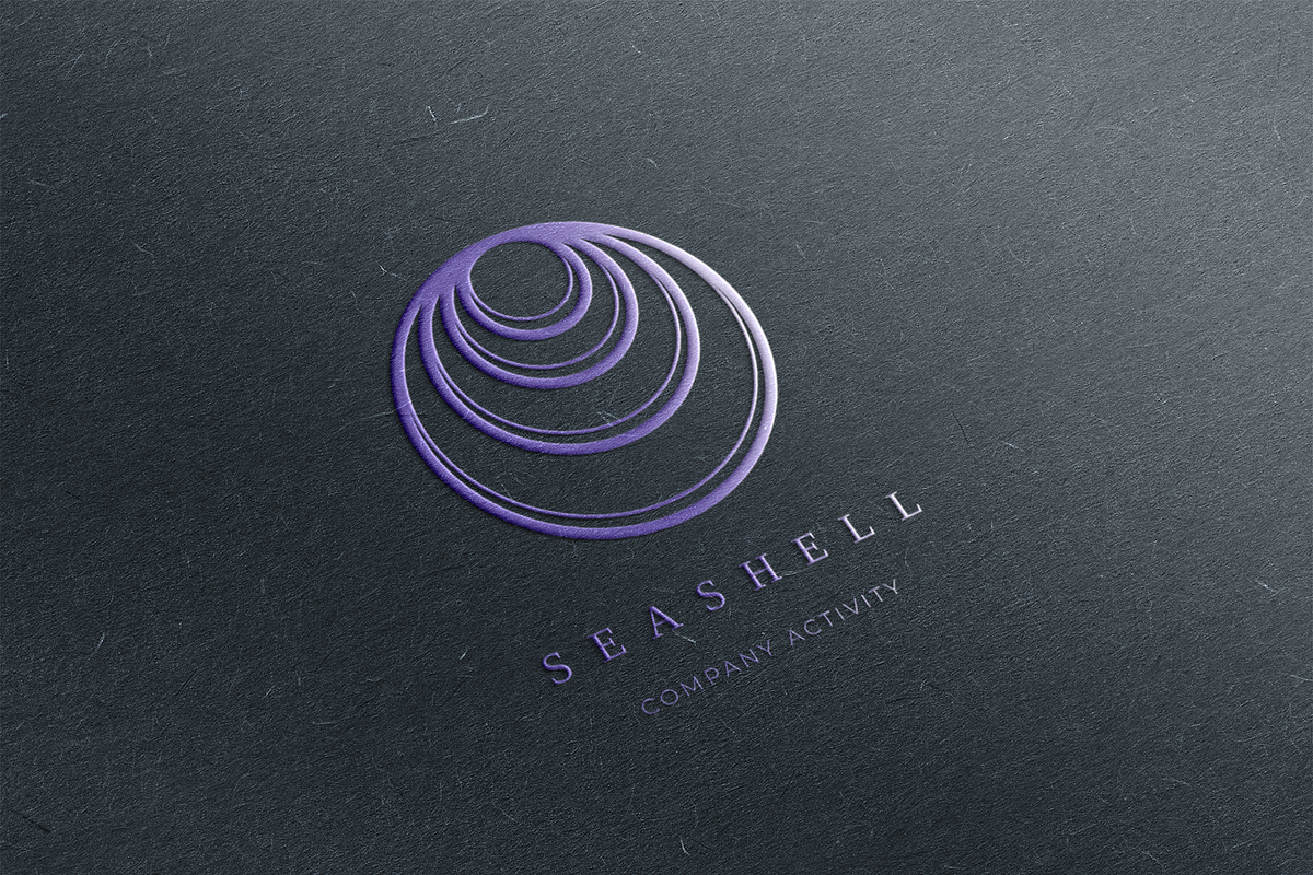 Seashell. Linear geometric logo, a Branding & Logo Template by le-genda (Photo 12 of 15)