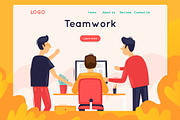 Site template, a Websites & App Template by Podis (Thumbnail 1 of 9)