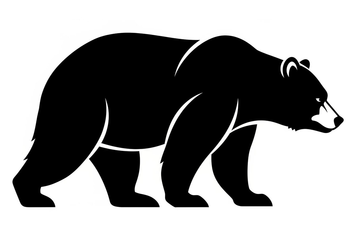 Nature Wildlife Bear Silhouette Bund, an Illustration by Designs_River (Photo 8 of 51)
