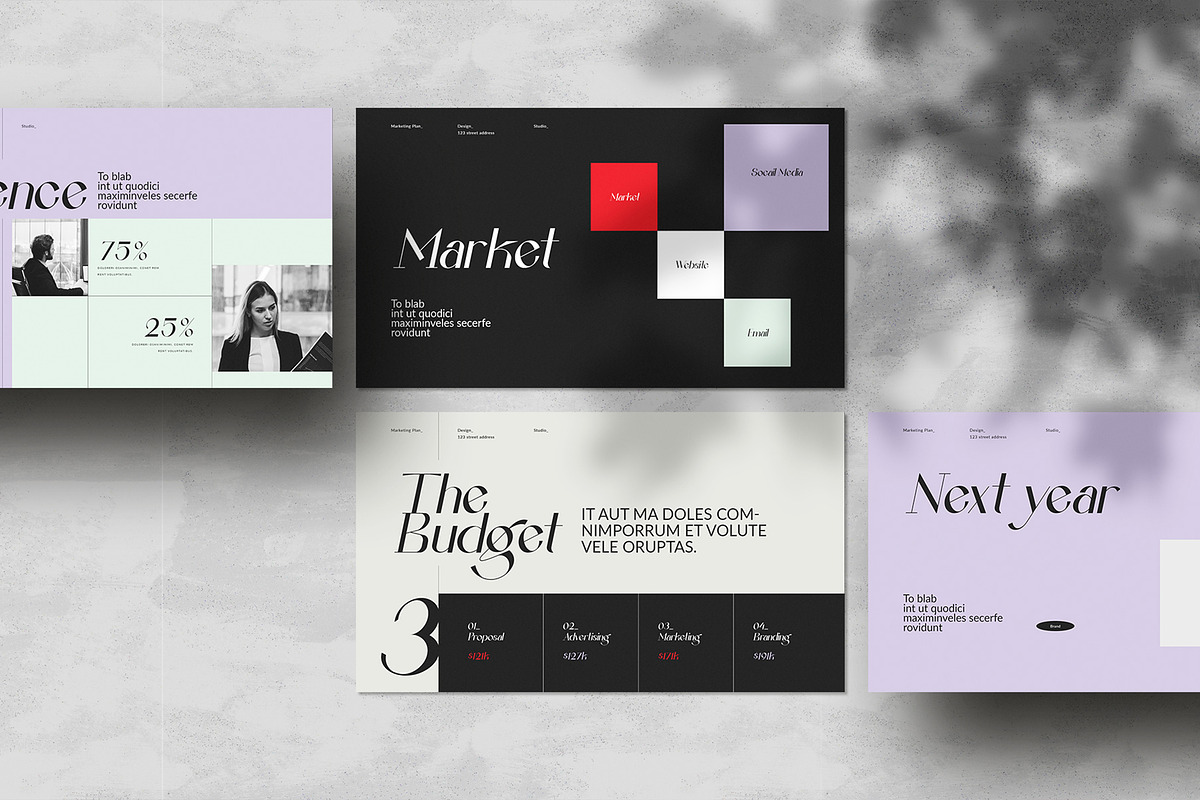 Marketing Plan Presentation Template, a Presentation Template by White Graphic (Photo 6 of 7)