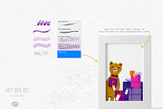Gift Box Builder Kit for Procreate, a Brush Add-On by White Lane Studio (Thumbnail 7 of 8)