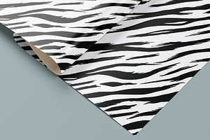 Zebra Skin Seamless Pattern